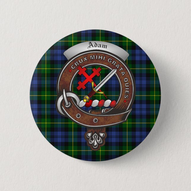 Badge Rond 5 Cm Boutons d'insigne Adam Clan (Devant)