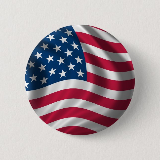 Badge Rond 5 Cm Boutons d'insigne de bouton de drapeau américain (Devant)