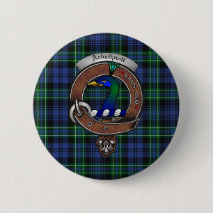 Badge Rond 5 Cm Boutons d'insigne de clan Arbuthnot