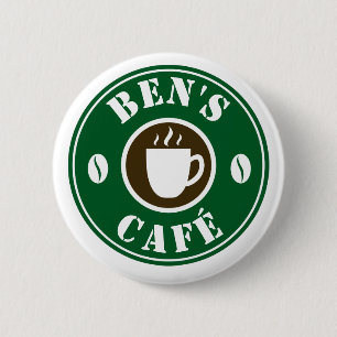 Badge Rond 5 Cm Boutons d'insigne de nom rond du café barista per