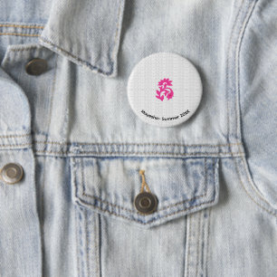 Badge Rond 5 Cm Boutons d'or personnalisés   Conception 3D et basc