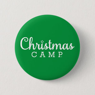 Badge Rond 5 Cm Boutons du camp de Noël   CAMP DE NOËL