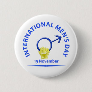 Badge Rond 5 Cm Boutons du jour d'hommes