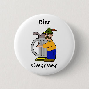 Badge Rond 5 Cm Boutons d'Umarmer de civière (bière Hugger)