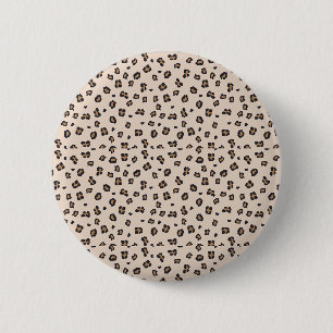 Badge Rond 5 Cm Boutons Empreintes de léopard classiques