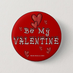 Badge Rond 5 Cm Boutons/Épingles de la Saint-Valentin (2)