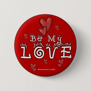 Badge Rond 5 Cm Boutons/Épingles de la Saint-Valentin (3)
