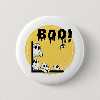 Badge Rond 5 Cm Boutons et épingles mignons d'Halloween Fantômes,