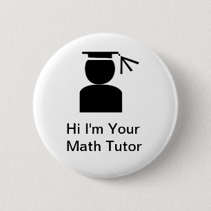 Badge Rond 5 Cm Boutons Math Tutor