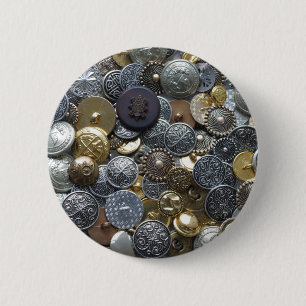 Badge Rond 5 Cm Boutons métalliques