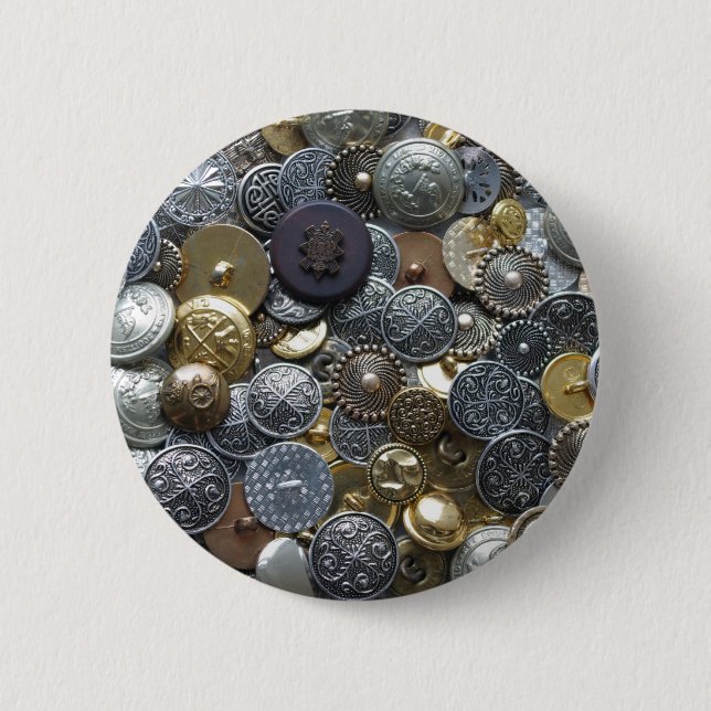 Badge Rond 5 Cm Boutons métalliques (Devant)