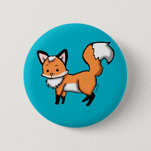 Badge Rond 5 Cm Boutons minuscules de Fox