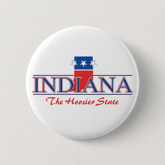 Badge Rond 5 Cm Boutons patriotiques de l'Indiana