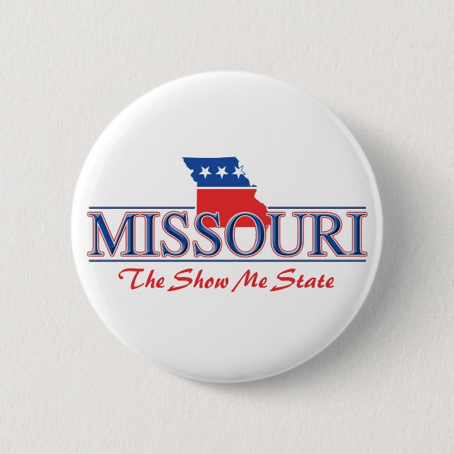 Badge Rond 5 Cm Boutons patriotiques du Missouri (Devant)