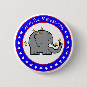 Badge Rond 5 Cm boutons pour républicains