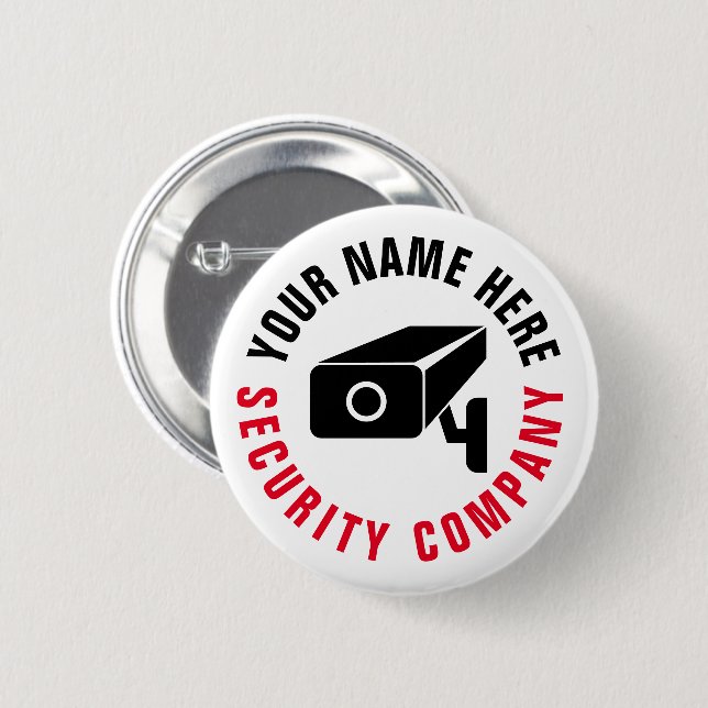 Badge Rond 5 Cm Boutons professionnels de sécurité personnalisés (Devant & derrière)