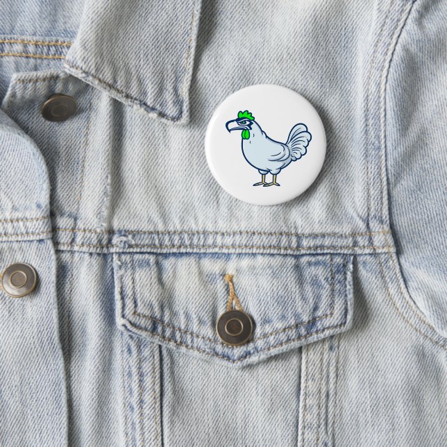Badge Rond 5 Cm Boutons SeaChicken (En situation)