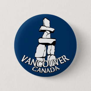 Badge Rond 5 Cm Boutons souvenirs du Canada de Vancouver