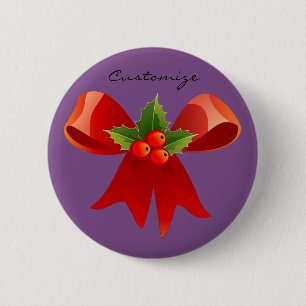 Badge Rond 5 Cm Bow Bow Holly Thunder_Cove