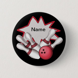 Badge Rond 5 Cm Bowling