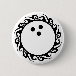 Badge Rond 5 Cm bowling tribal