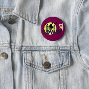 Badge Rond 5 Cm Boww ! ! - Halloween Éffrayante surprise