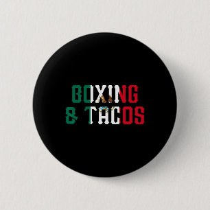 Badge Rond 5 Cm Boxe Et Tacos Drôle Mexique 2