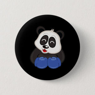 Badge Rond 5 Cm Boxe - Ours Panda