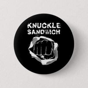 Badge Rond 5 Cm Boxe Pointe Poignée Knuckle Boxer