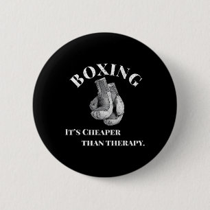 Badge Rond 5 Cm Boxer C'est moins cher Thérapie