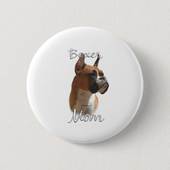 Badge Rond 5 Cm Boxer Maman 2 (Devant)