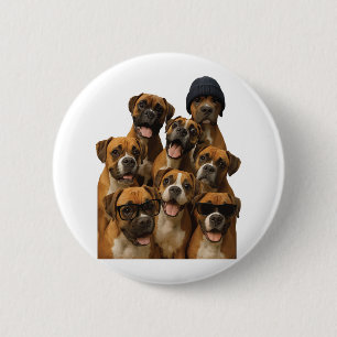 Badge Rond 5 Cm Boxeur