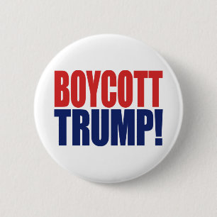 Badge Rond 5 Cm Boycott Trump - Anti-Président Trump