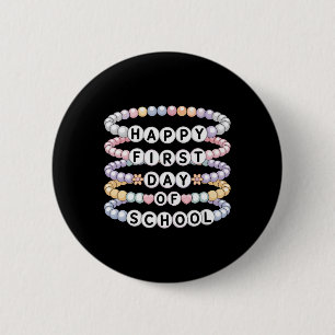 Badge Rond 5 Cm Bracelets de retour à l'école Premier jour d'école