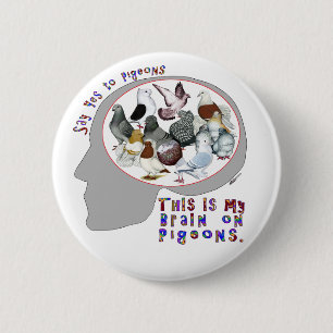 Badge Rond 5 Cm Brain
