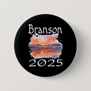 Badge Rond 5 Cm Branson 2025 Matching Family Vacation Group Getawa