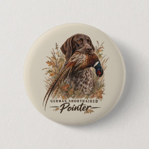 Badge Rond 5 Cm Braques allemands à poil court