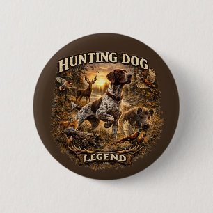 Badge Rond 5 Cm Braques allemands à poil court