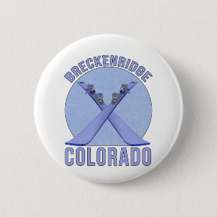 Badge Rond 5 Cm Breckenridge, Colorado