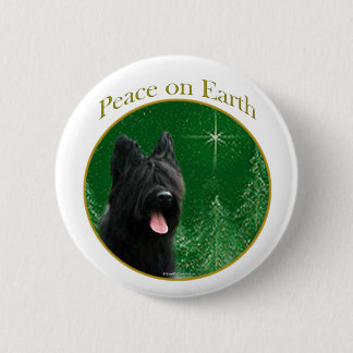 Badge Rond 5 Cm Briard Peace