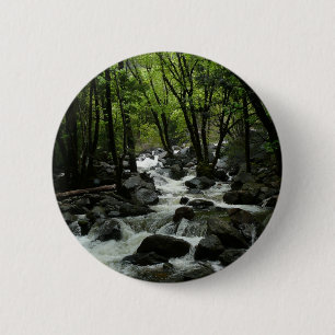 Badge Rond 5 Cm Bridalveil Creek dans le parc national de Yosemite