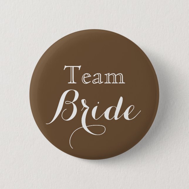 Badge Rond 5 Cm Bride de l'équipe mariage (Devant)