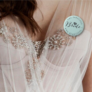 Badge Rond 5 Cm Bride Diamond Classique Script Mariage