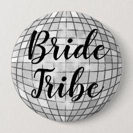 Badge Rond 5 Cm Bride Tribe Disco Ball Pin
