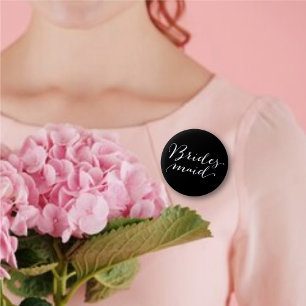 Badge Rond 5 Cm Bridesmaid Script Calligraphie Mariage fête de la 