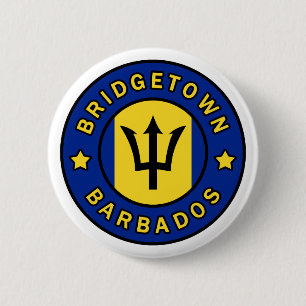Badge Rond 5 Cm Bridgetown Barbade