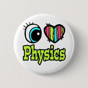 Badge Rond 5 Cm Bright Eye Heart I Love Physve