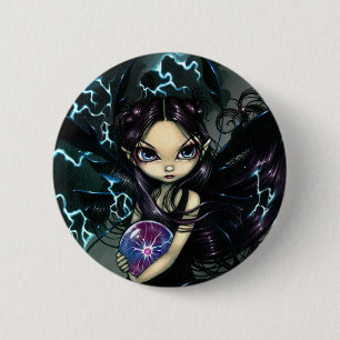 Badge Rond 5 Cm "Bringer bouton de foudre"