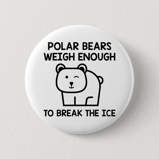 Badge Rond 5 Cm Briser La Glace (Devant)