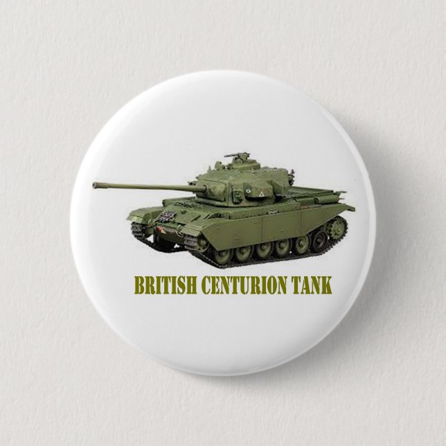 BADGE ROND 5 CM BRITISH CENTURION TANK (Devant)